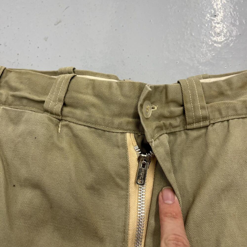 Vintage 60s Mr. Van Dyke Tan Sanforized Workwear Chino 31x26 - Picture 2 of 4